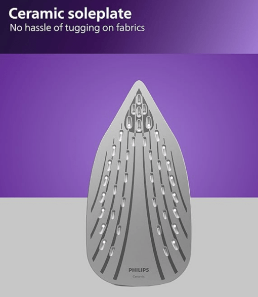 Philips Steam Iron GC2145/20 – 2200-watt, From Worlds No.1 Ironing Brand*, Scratch resistant ceramic soleplate, Steam Rate of up to 30 g/min, 110 g steam boost, Drip stop technology - Image 3